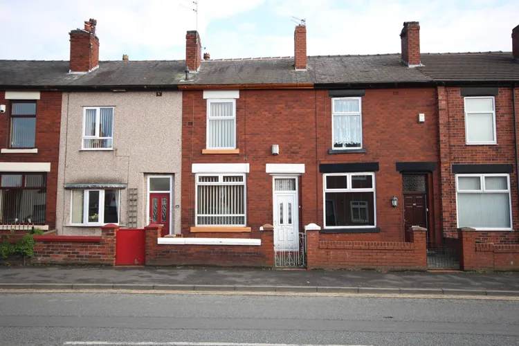 Typical terraced properties in Bolton, North West England